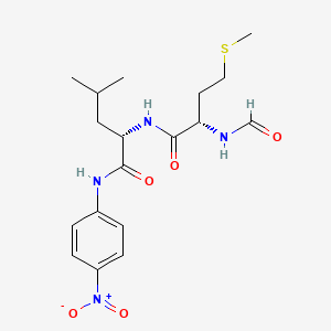 Структурная формула For-Met-Leu-pNA（N-formylated peptide substrate), CAS 111150-07-3, формула C18H26N4O5S
