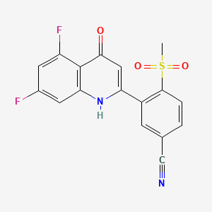Структурная формула FX-909, CAS 2924573-90-8, формула C17H10F2N2O3S