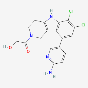 Структурная формула G150, CAS 2369751-30-2, формула C18H16Cl2N4O2