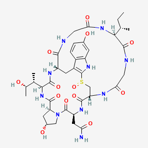 Структурная формула γ-Amanitin, CAS 21150-23-2, формула C39H54N10O13S