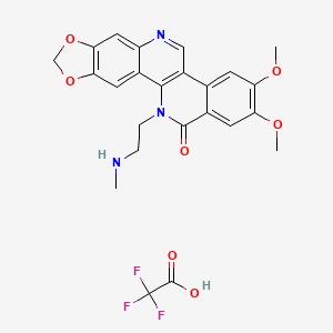 Структурная формула GENZ-644282 TFA salt, формула C24H22F3N3O7