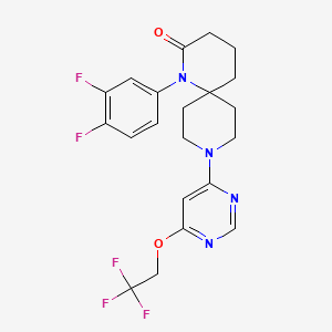 Структурная формула GJG057, CAS 2761767-18-2, формула C21H21F5N4O2