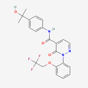 Структурная формула Glucosylceramide synthase-IN-2, CAS 2597958-02-4, формула C22H20F3N3O4