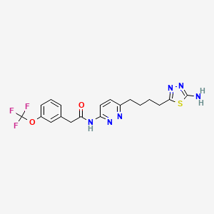 Структурная формула Glutaminase-IN-3, CAS 1439399-45-7, формула C19H19F3N6O2S