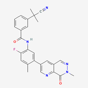 Структурная формула GNE-9815, CAS 2729996-45-4, формула C26H22FN5O2