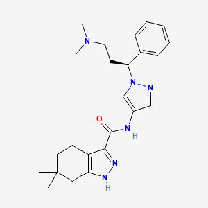 Структурная формула GNE-9822, CAS 1557232-32-2, формула C24H32N6O