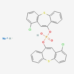 Структурная формула GPR84 antagonist 2, CAS 2244269-74-5, формула C28H18Cl2NaO4PS2