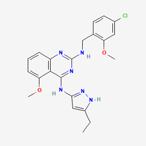 Структурная формула GRK6 inhibitor 18, CAS 2677786-61-5, формула C22H23ClN6O2
