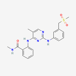 Структурная формула GSK-1520489A, CAS 1042433-41-9, формула C21H23N5O3S