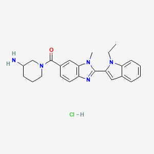 Структурная формула GSK106, CAS 1652591-82-6, формула C24H28ClN5O