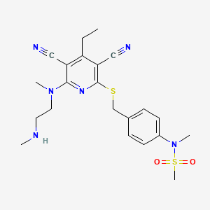Структурная формула GSK3830052, CAS 2170141-06-5, формула C22H28N6O2S2