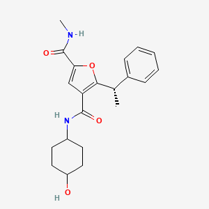 Структурная формула GSK743, формула C21H26N2O4