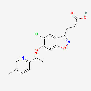 Структурная формула GSK898, CAS 1953156-92-7, формула C18H17ClN2O4