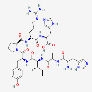 Структурная формула HAIYPRH hydrochloride, CAS 268215-17-4, формула C41H60N14O9