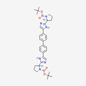 Структурная формула HCV-IN-30, CAS 1007882-23-6, формула C36H44N6O4