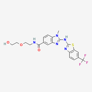 Структурная формула HPPE, CAS 1325721-55-8, формула C21H20F3N5O3S