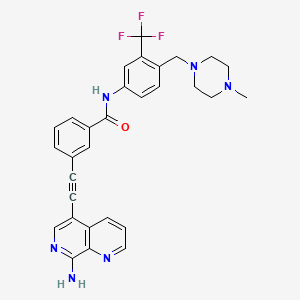 Структурная формула HSL119, CAS 2231745-56-3, формула C30H27F3N6O