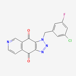 Структурная формула HY041004, CAS 2412899-25-1, формула C16H8ClFN4O2