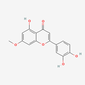 Структурная формула hydroxygenkwanin, CAS 20243-59-8, формула C16H12O6