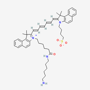 Структурная формула ICG-amine, CAS 1686147-55-6, формула C51H64N4O4S