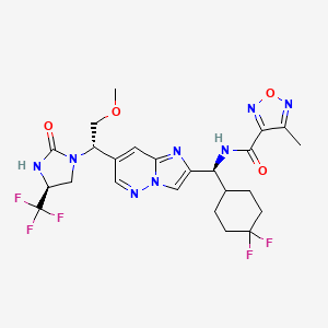 Структурная формула LY3509754（IL-17A inhibitor 1）, CAS 2452464-73-0, формула C24H27F5N8O4