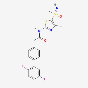 Структурная формула IM-250, CAS 2305750-23-4, формула C20H19F2N3O2S2