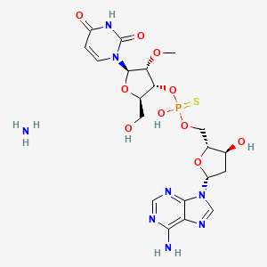 Структурная формула Inarigivir ammonium, CAS 2172788-92-8, формула C20H29N8O10PS