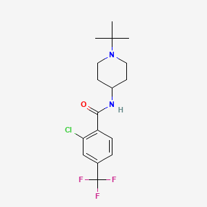 Структурная формула ING-1466, CAS 2739990-96-4, формула C17H22ClF3N2O