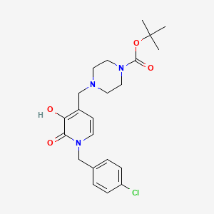 Структурная формула Izilendustat, CAS 1303512-02-8, формула C22H28ClN3O4