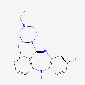 Структурная формула JHU37152, CAS 2369979-67-7, формула C19H20ClFN4