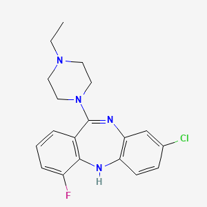 Структурная формула JHU37160, CAS 2369979-68-8, формула C19H20ClFN4