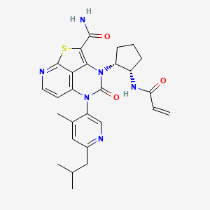 Структурная формула JNJ-64264681, CAS 2101524-34-7, формула C27H30N6O3S