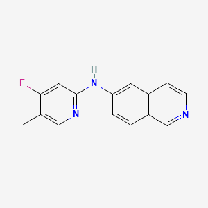 Структурная формула JNJ-64326067, CAS 2173357-28-1, формула C15H12FN3