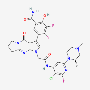 Структурная формула JNJ-65234637, формула C29H28ClF3N8O4