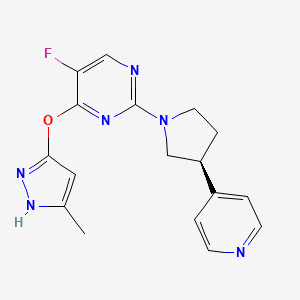 Структурная формула JNJ-6640, формула C17H17FN6O