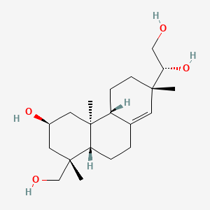 Структурная формула kirenol, CAS 52659-56-0, формула C20H34O4