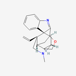 Структурная формула koumine, CAS 1358-76-5, формула C20H22N2O2
