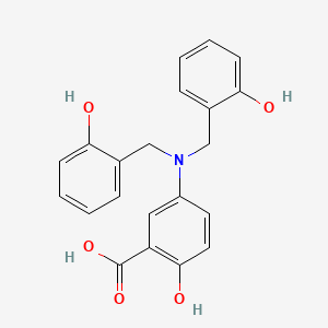 Структурная формула lavendustin B, CAS 125697-91-8, формула C21NO5H19