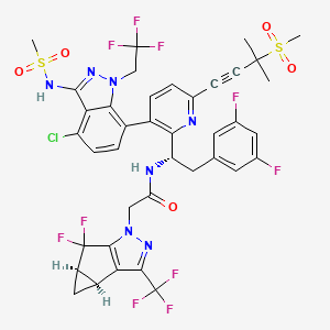 Структурная формула Lenacapavir(GS-6207), CAS 2189684-44-2, формула C39H32ClF10N7O5S2