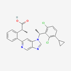 Структурная формула LSN3318839, CAS 2764704-18-7, формула C26H23Cl2N3O2