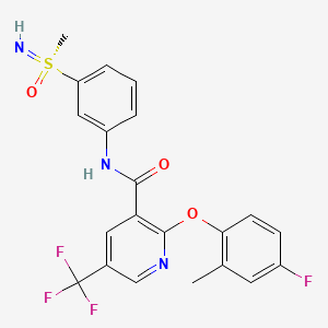 Структурная формула LTGO-33, CAS 2834106-06-6, формула C21H17F4N3O3S