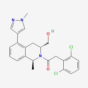 Структурная формула LY3154885, CAS 2379422-72-5, формула C23H23Cl2N3O2