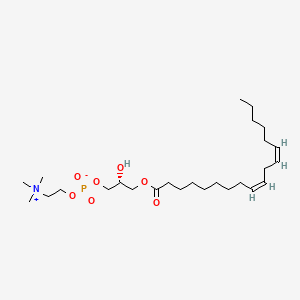Структурная формула Lysophosphatidylcholine 18:2, CAS 22252-07-9, формула C26H50NO7P
