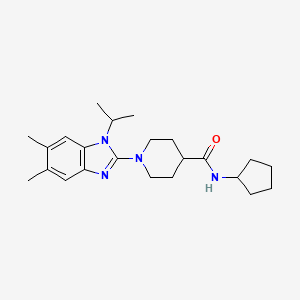 Структурная формула mPGES1-IN-7, CAS 1268709-57-4, формула C23H34N4O
