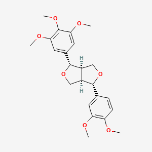 Структурная формула magnolin, CAS 31008-18-1, формула C23H28O7