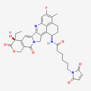 Структурная формула Mal-Exatecan, CAS 3028213-52-4, формула C34H33FN4O7