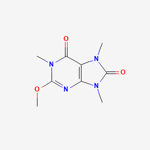 Структурная формула Methylliberine, CAS 51168-26-4, формула C9H12N4O3