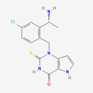 Структурная формула Mitiperstat(AZD4831), CAS 1933460-19-5, формула C15H15ClN4Os