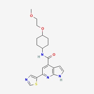 Структурная формула MK-0159, CAS 2641484-61-7, формула C20H24N4O3S