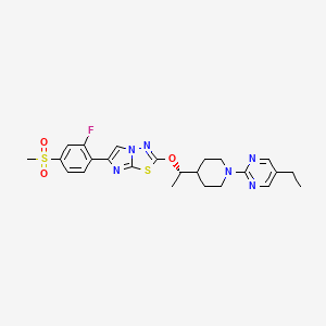 Структурная формула MKP10241, CAS 2137977-29-6, формула C24H27FN6O3S2
